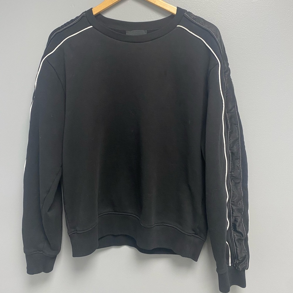 3.1 Phillip Lim black crewneck pullover sweatshirt